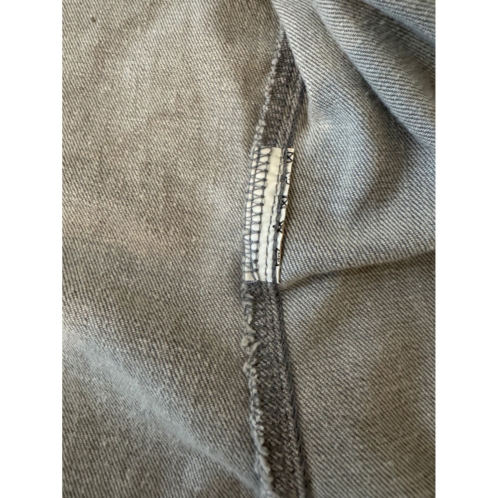 Hugo Boss Orange Mens Grey Denim Trucker Jacket Stretch Slim Fit Size M - Picture 6 of 13
